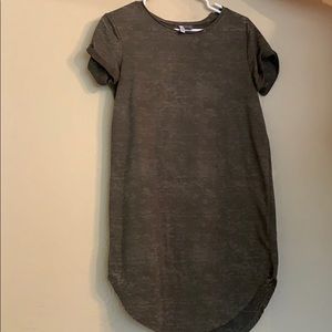 Green t shirt dress